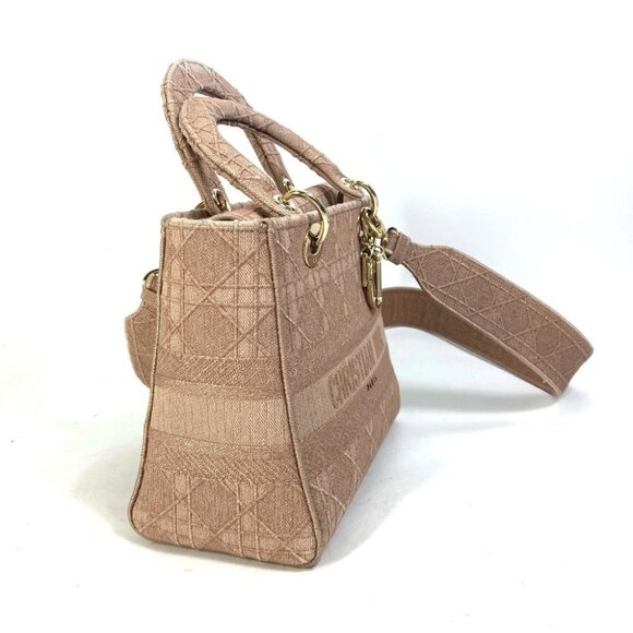 Dior M0565OWZA 2WAY Bag Shoulder Bag LADY D-LITE Medium Cannage Hand Bag - Picture 5 of 13